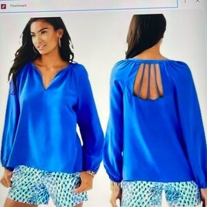 Lily Pulitzer Leslie Silk Top